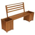 United General Supply Tan BenchPlanter Box TX36456